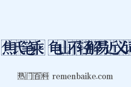 焦氏笔乘·龟山不轻解易近义词是什么意思的图片